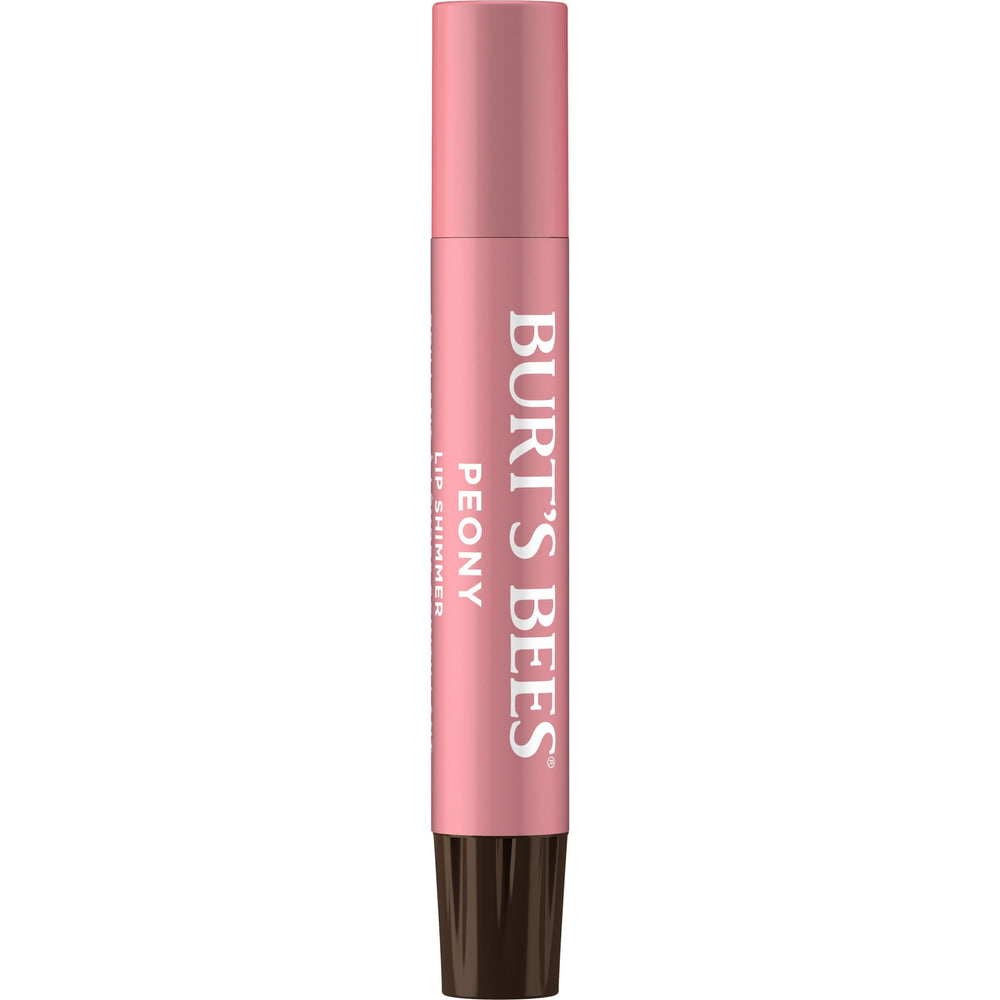 Burt's Bees open tube showing smooth Peony texture and moisturizing look