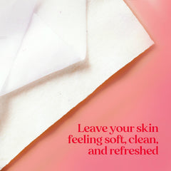 Burt's Bees close-up of wipe texture showing gentle exfoliation