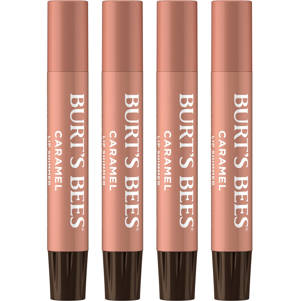 Burt's Bees front packaging showing caramel shimmer and benefits