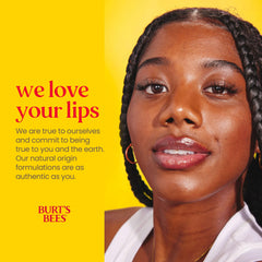 Burt's Bees balm texture melting on finger for smooth application