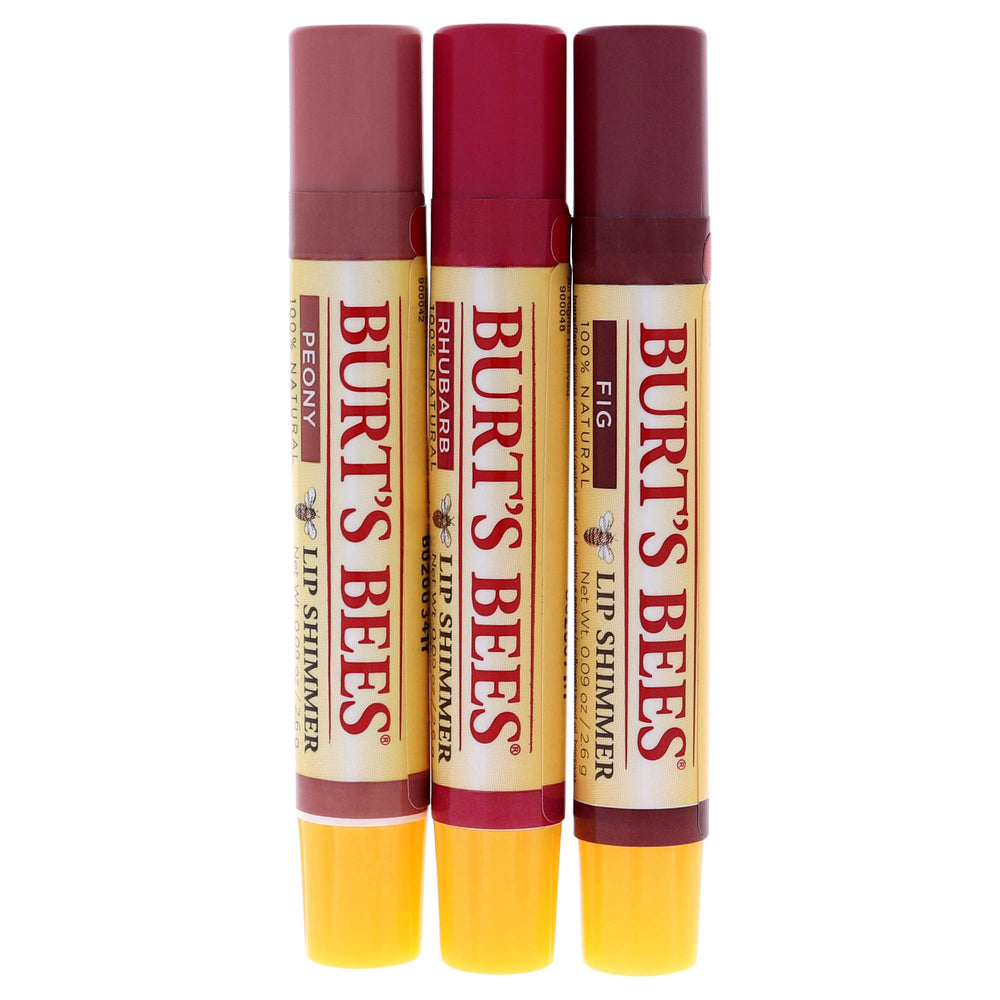Burt's Bees close-up of lip shimmer texture demonstrating creamy, luminous finish and hydration