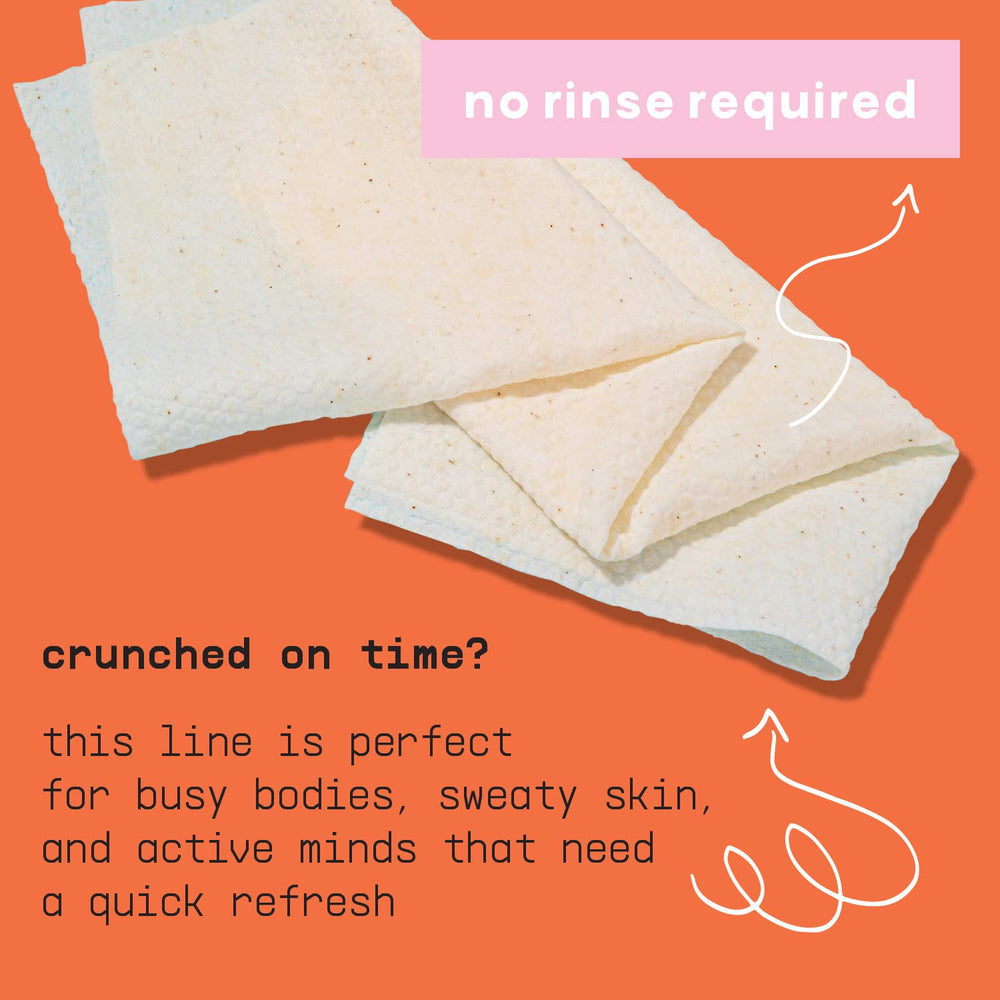 BUSYCO close-up of wipe texture highlighting gentle, absorbent surface
