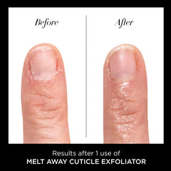 butter LONDON texture on fingertip highlighting gentle formula that softens dry cuticles