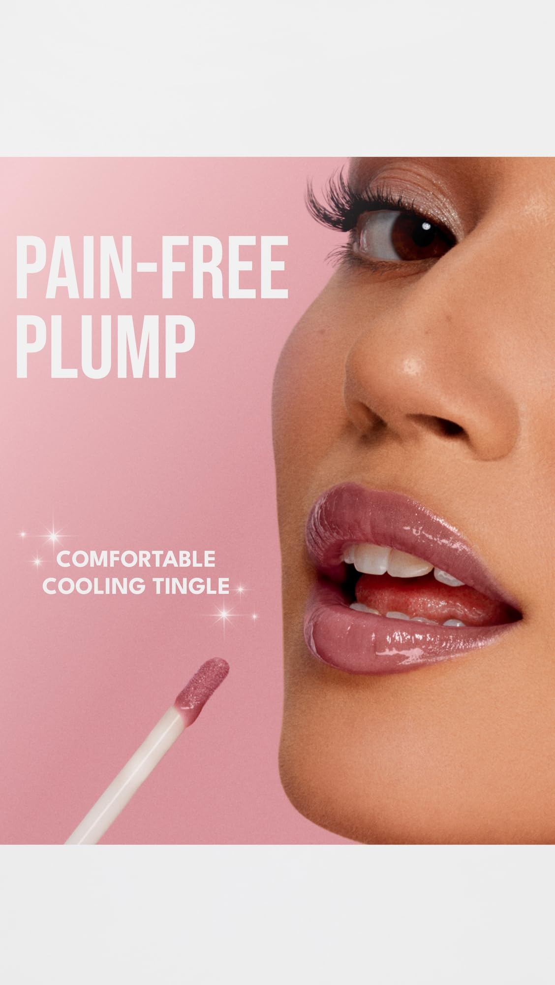 Buxom next to a coin for size and portability benefit of the tube