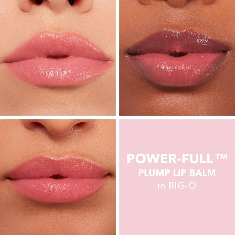 BUXOM Big O close-up texture swatch highlighting creamy, hydrating finish