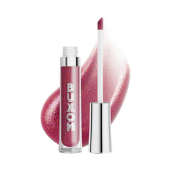 BUXOM Brandi front shot showing glossy shimmer and warm rose tone