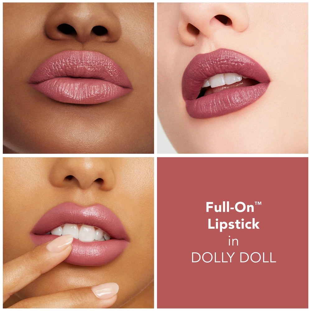BUXOM swatch stroke of Dolly Doll illustrating rich one-swipe color payoff