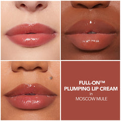 Buxom doe-foot applicator loaded with gloss for precise, smooth application and plump effect