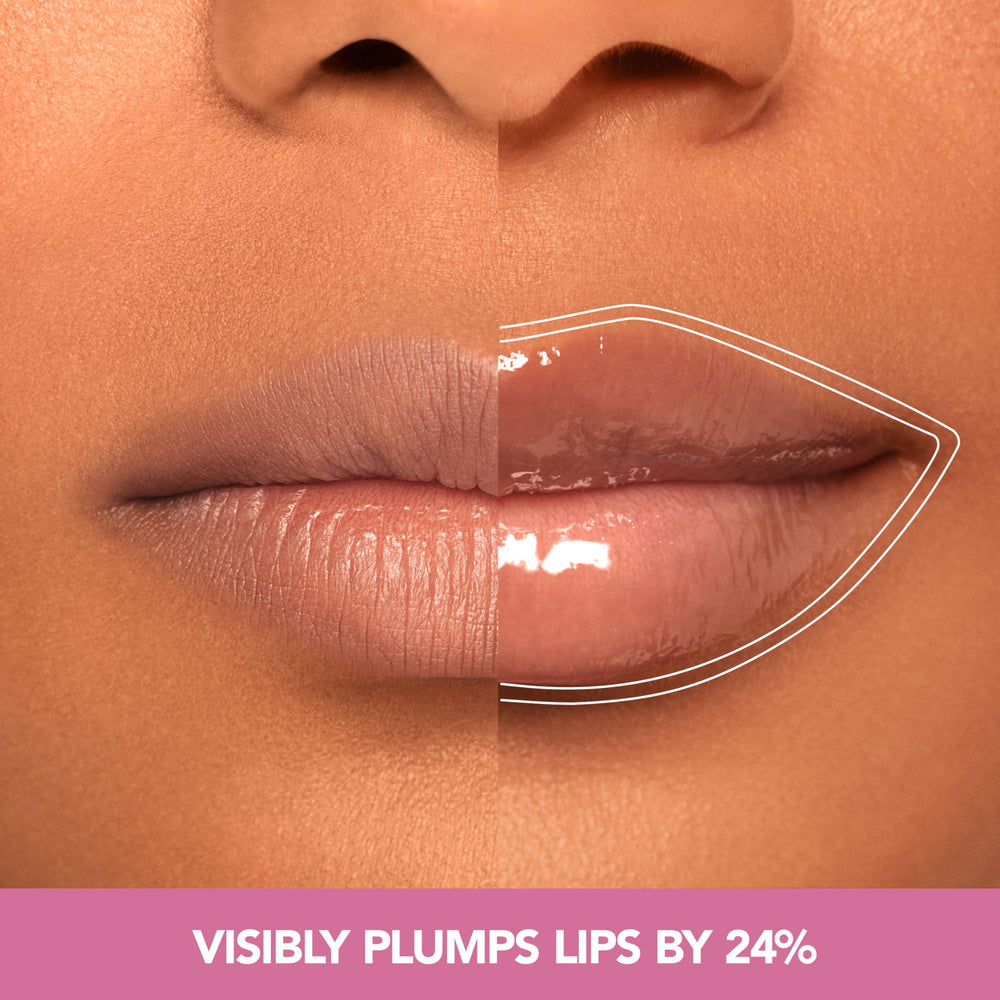 BUXOM Power-Full Plump Lip Balm stick detail illustrating smooth finish