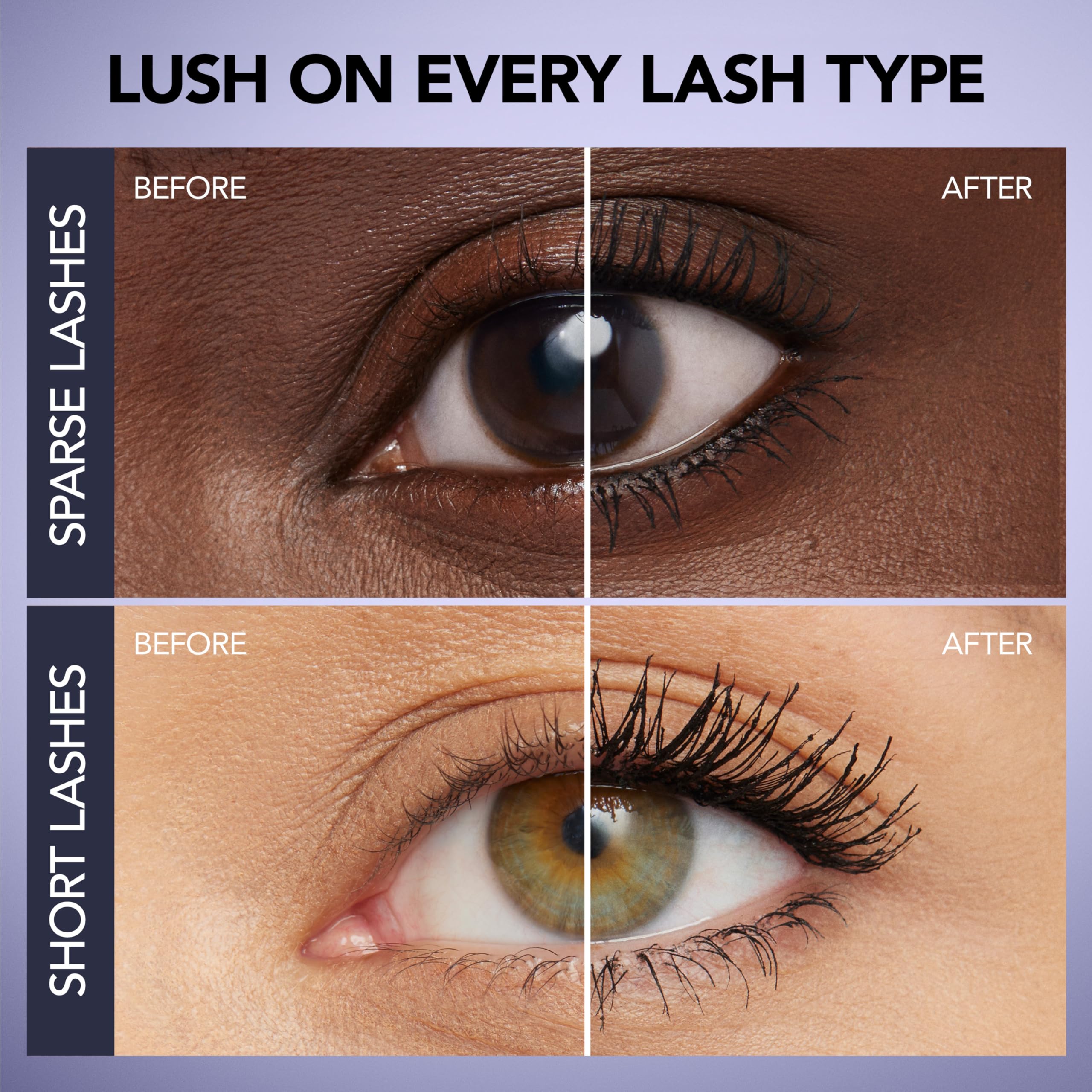 BUXOM hourglass brush close-up for precise coating and fanned lashes