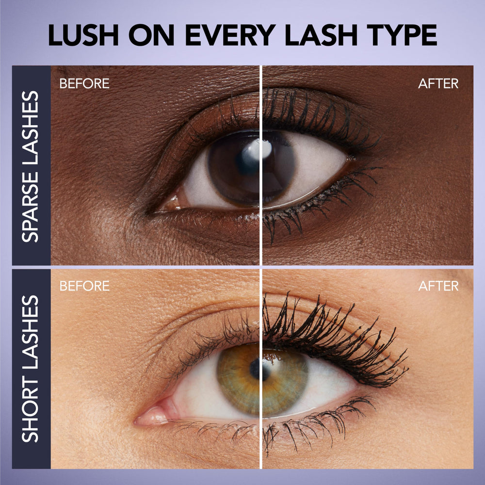 BUXOM hourglass brush close-up for precise coating and fanned lashes