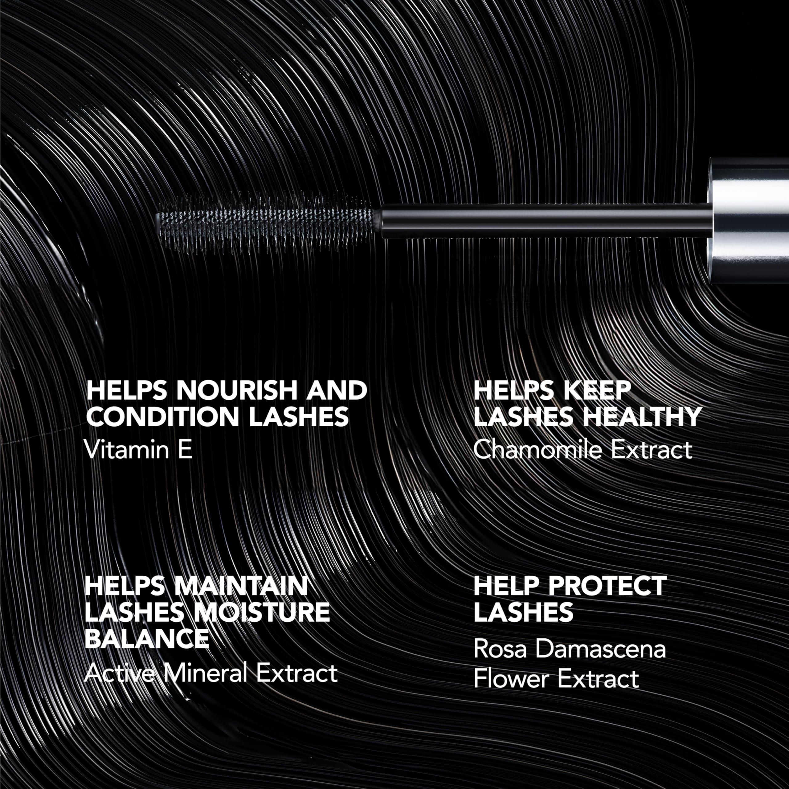BUXOM open tube showing gloss-rich formula for dramatic black finish