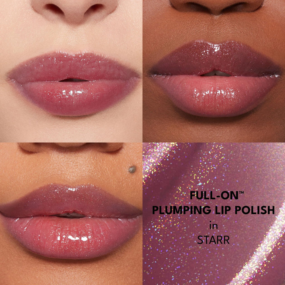 BUXOM creamy gloss texture closeup highlighting reflective shimmer