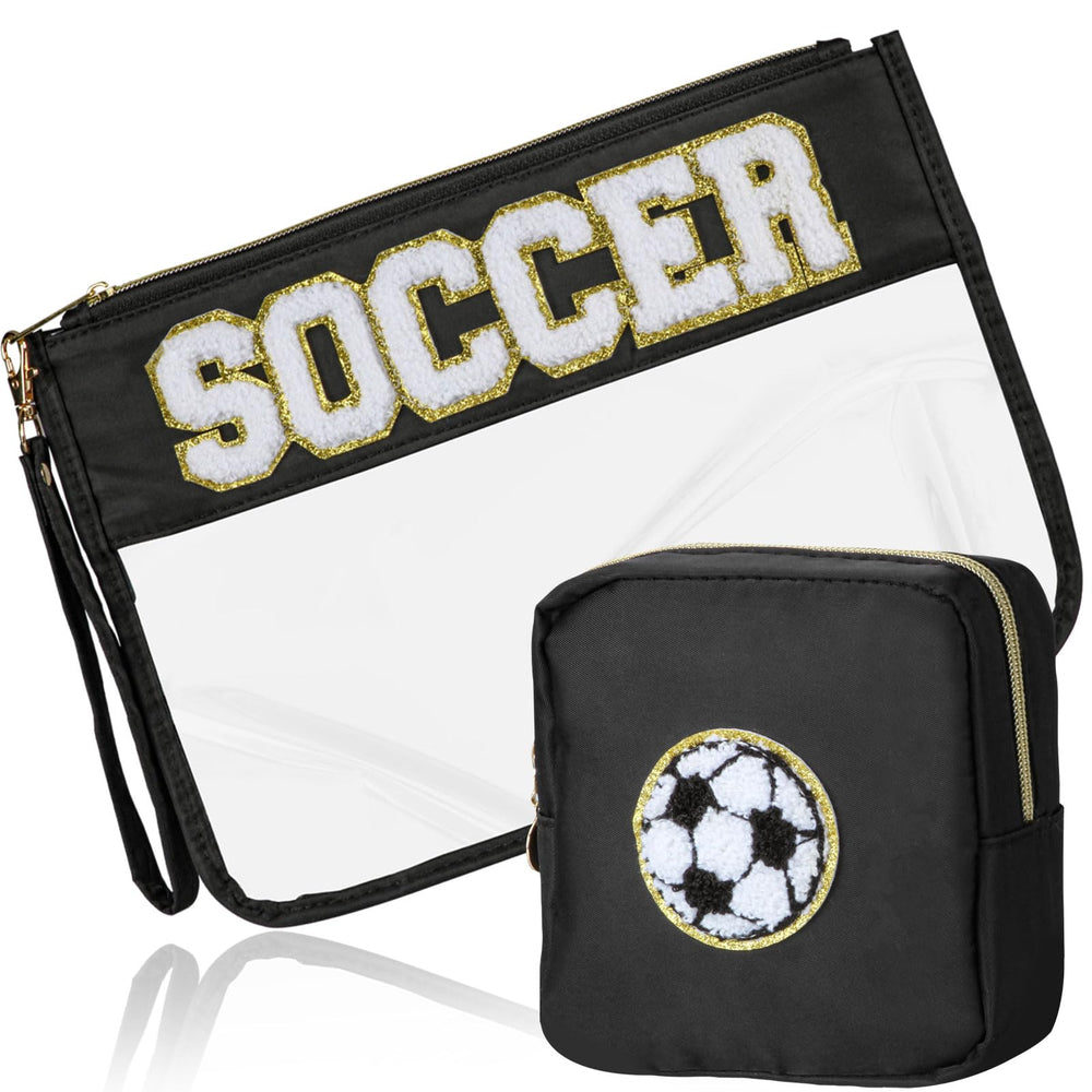 BuyCard front view of sporty pouch set showing brand and portable benefit
