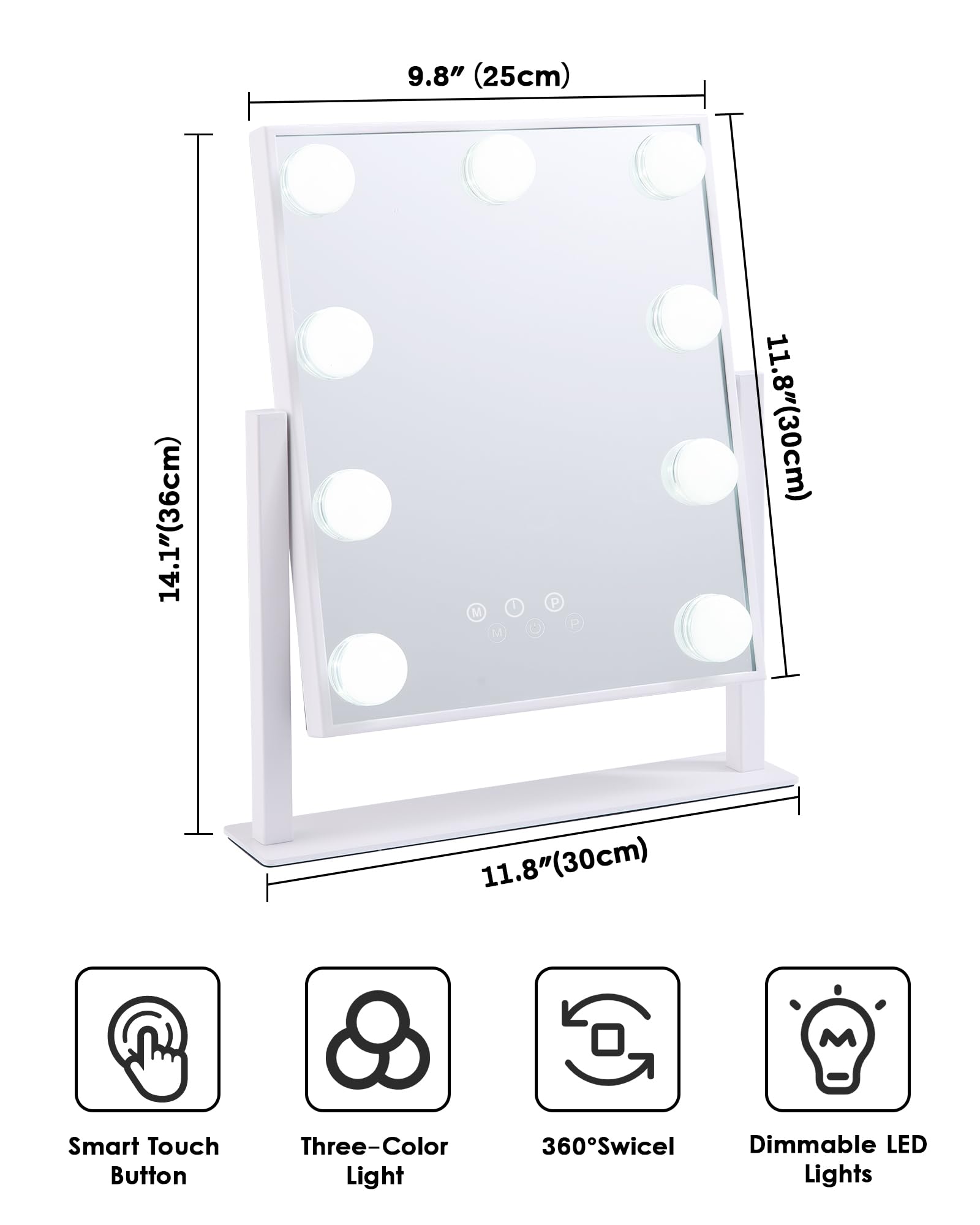 BWLLNI in a bedroom vanity setup showing elegant styling and improved makeup accuracy benefit