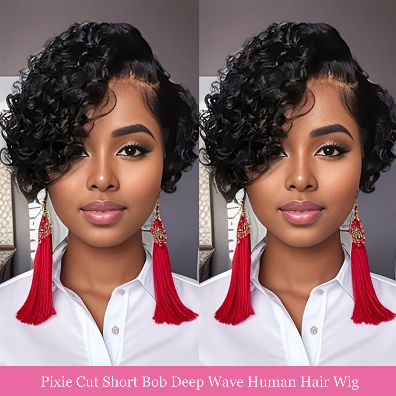 Bworto close-up of Swiss transparent lace hairline for seamless blending
