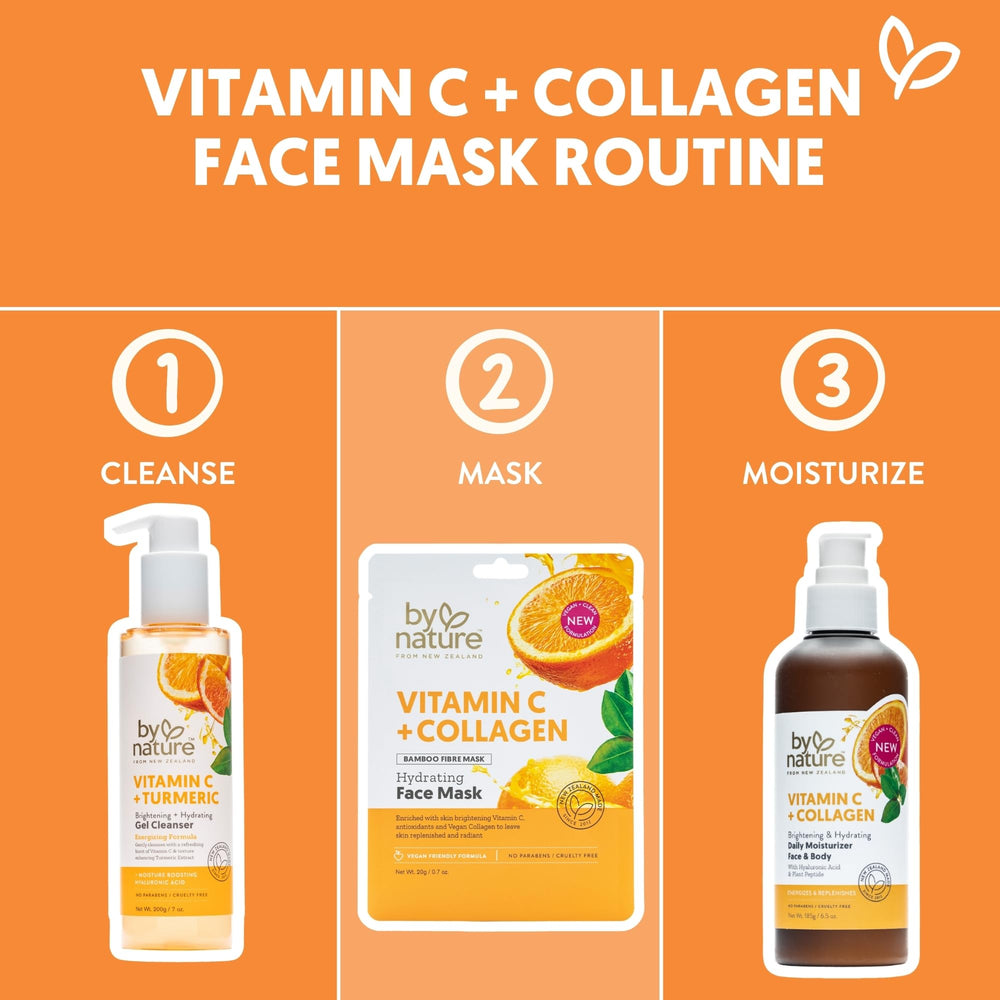 By Nature side-by-side before and after showing brighter skin