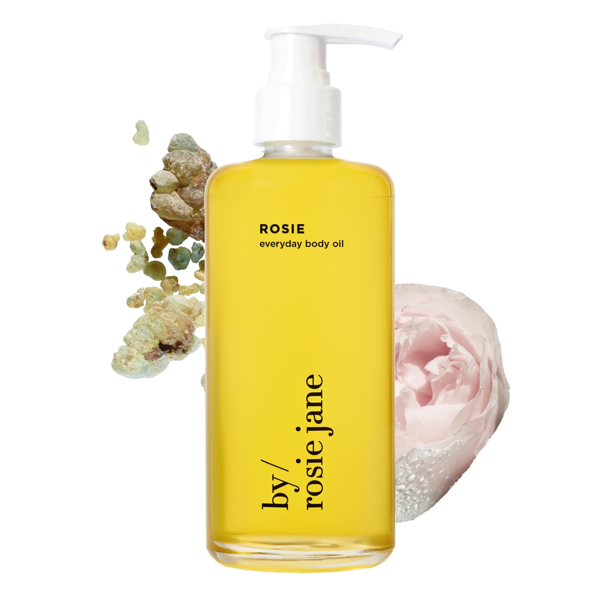 By Rosie Jane front bottle showing rosy glass and hydration benefit