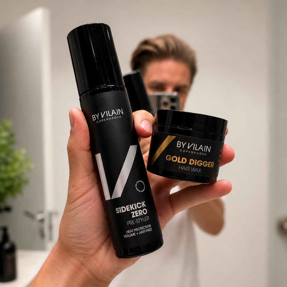 By Vilain rinse demonstration showing easy shampoo removal and no residue