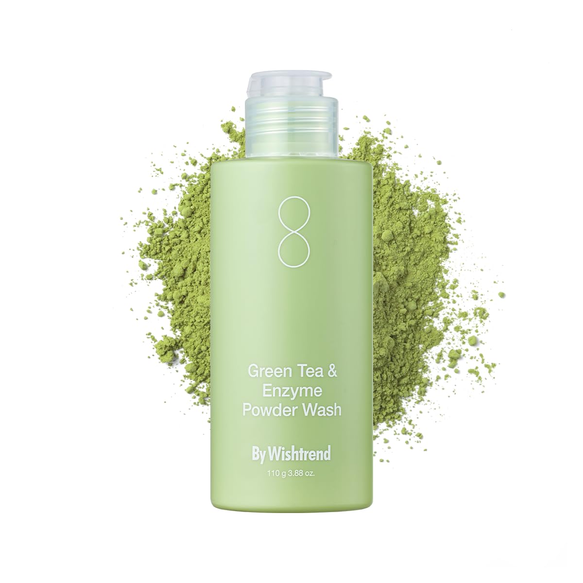 BY WISHTREND front jar showing compact travel-friendly cleanser