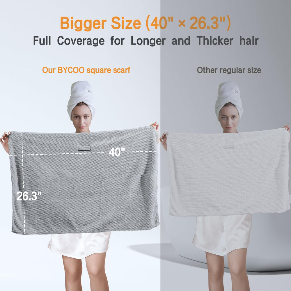 BYCOO microfiber close up showing plush fibers for reduced frizz
