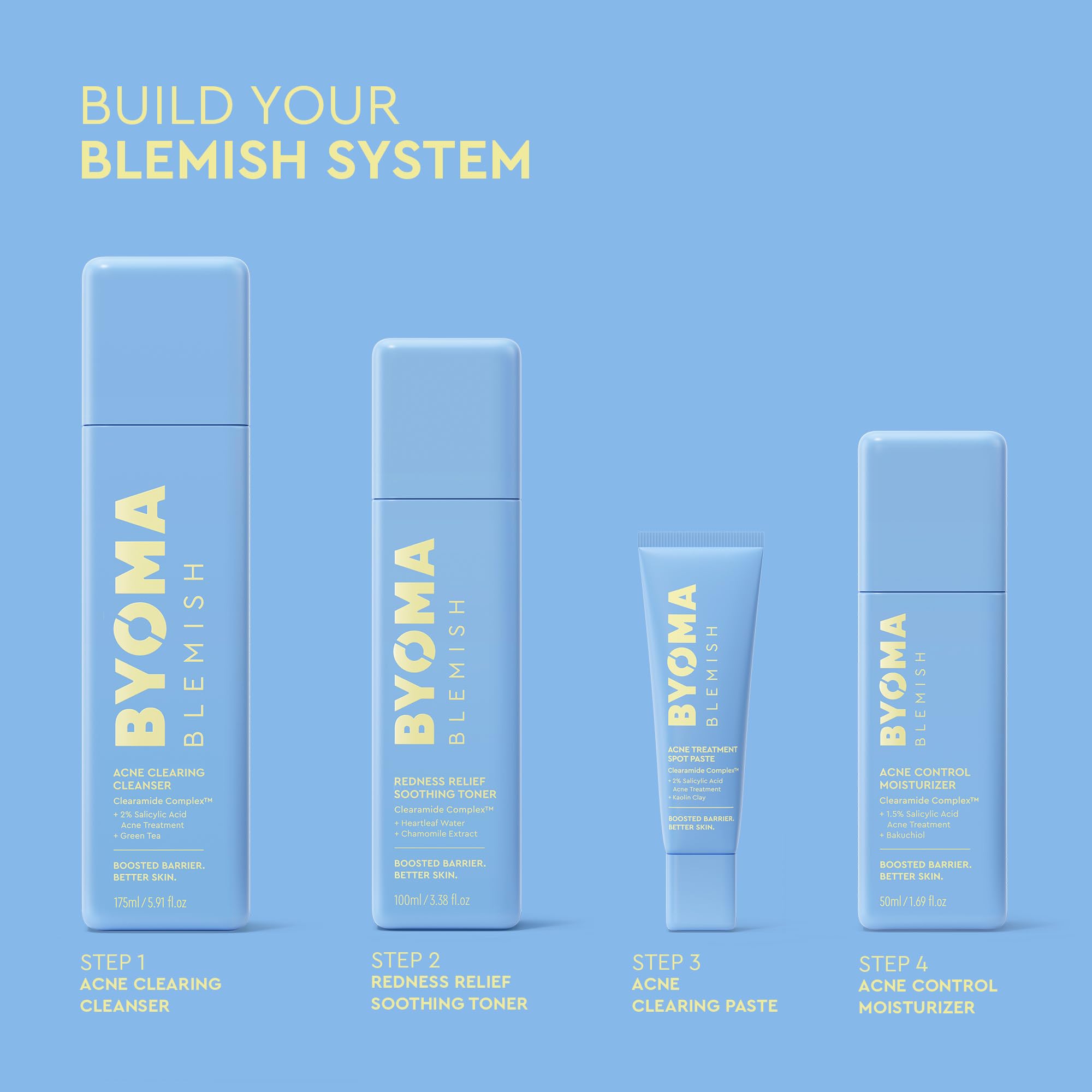 BYOMA toner being applied over face for quick redness relief