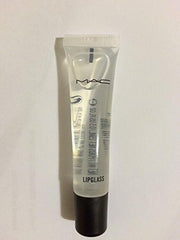 BYUP M.a.c clear lipglass tube front showing sleek applicator and glossy benefit