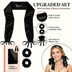BYUSLOR fabric close-up highlighting soft ribbon pockets for gentle hair hold