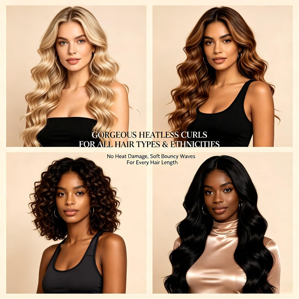 BYUSLOR woke-up curls on model illustrating natural-looking, touchable waves
