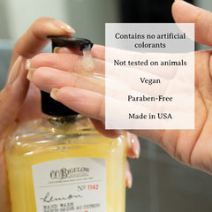 C.O. Bigelow close-up of lemon extract and aloe ingredients for hydration