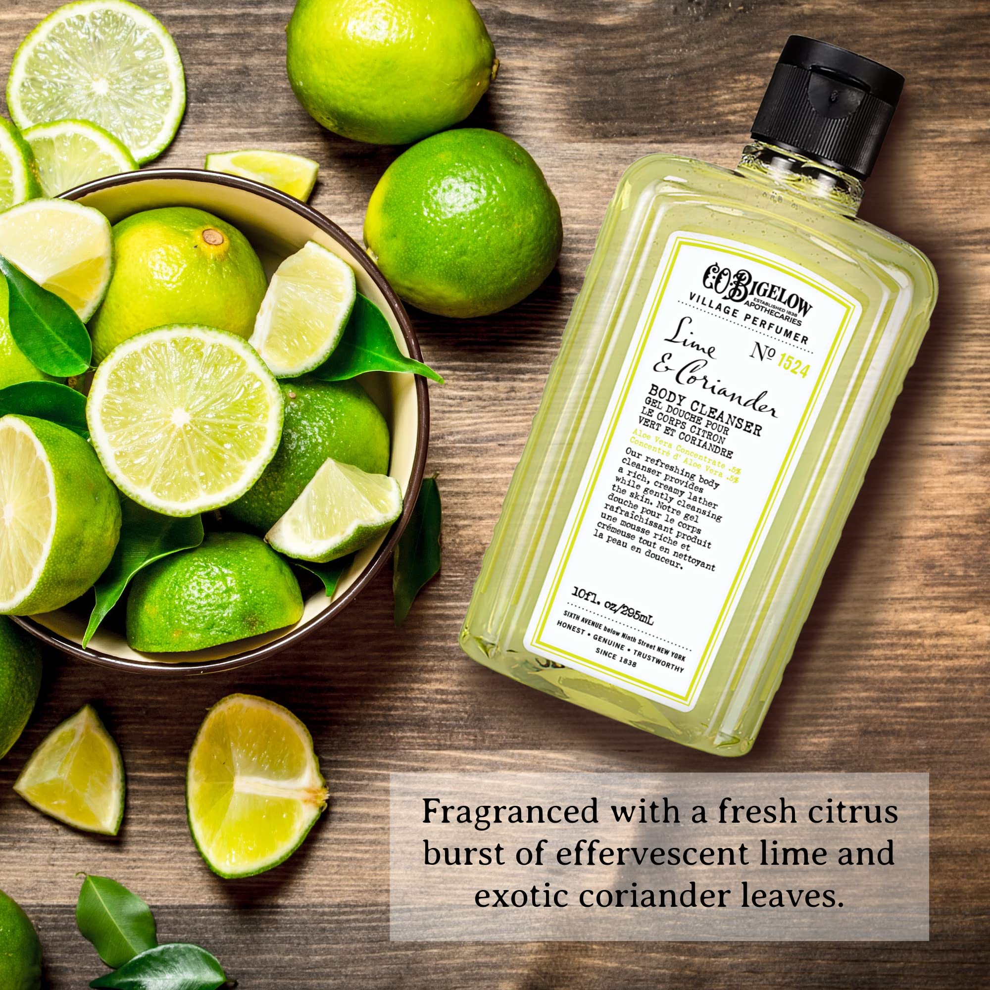 C. O. Bigelow creamy foam texture demonstrating rich lather benefit