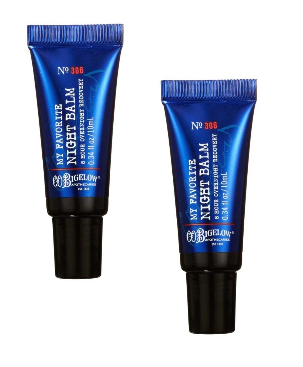 C. O. Bigelow front packaging of two-pack showing product and benefits