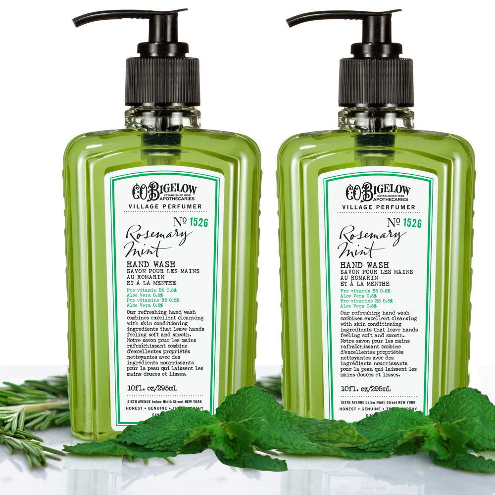 C. O. Bigelow creamy lather texture demonstrating gentle foaming and rinseability