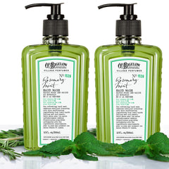 C. O. Bigelow creamy lather texture demonstrating gentle foaming and rinseability