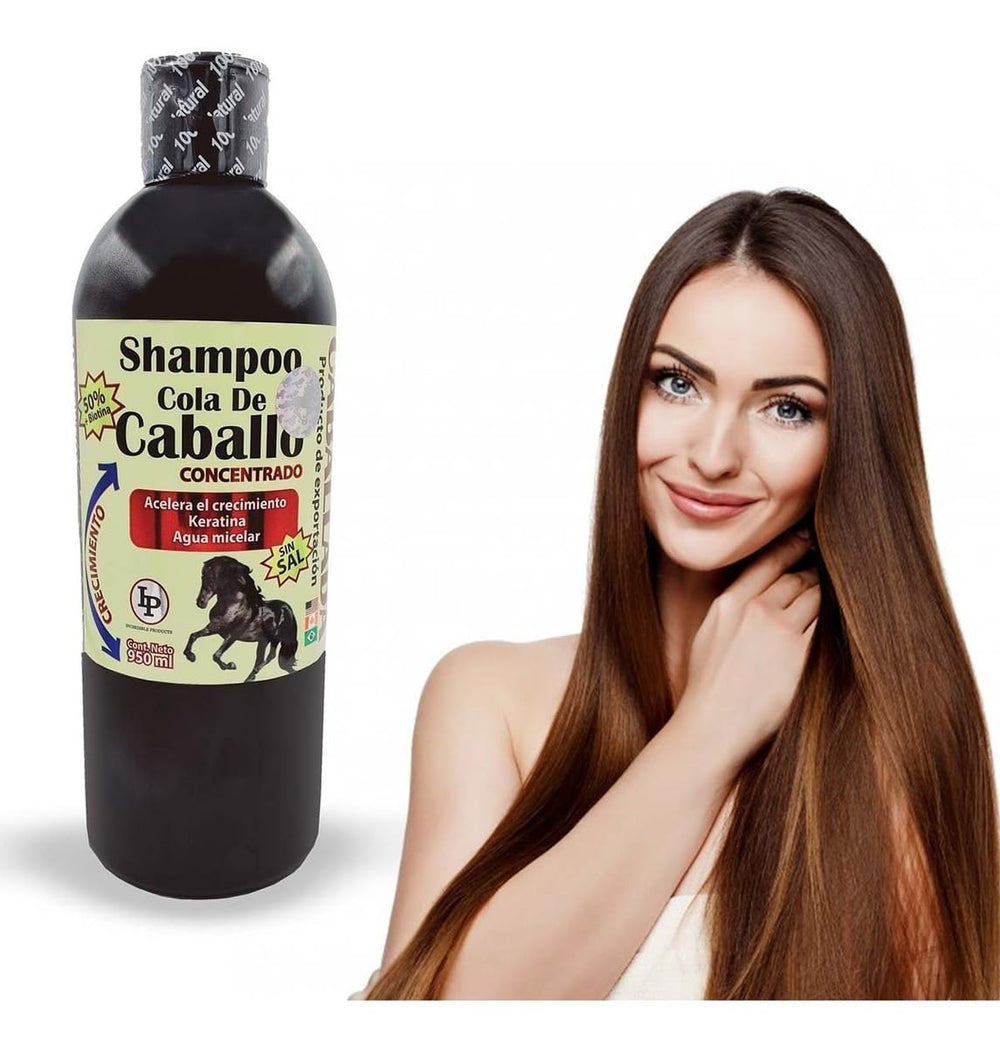 caballado ingredient label showing keratin and biotin benefits for stronger hair