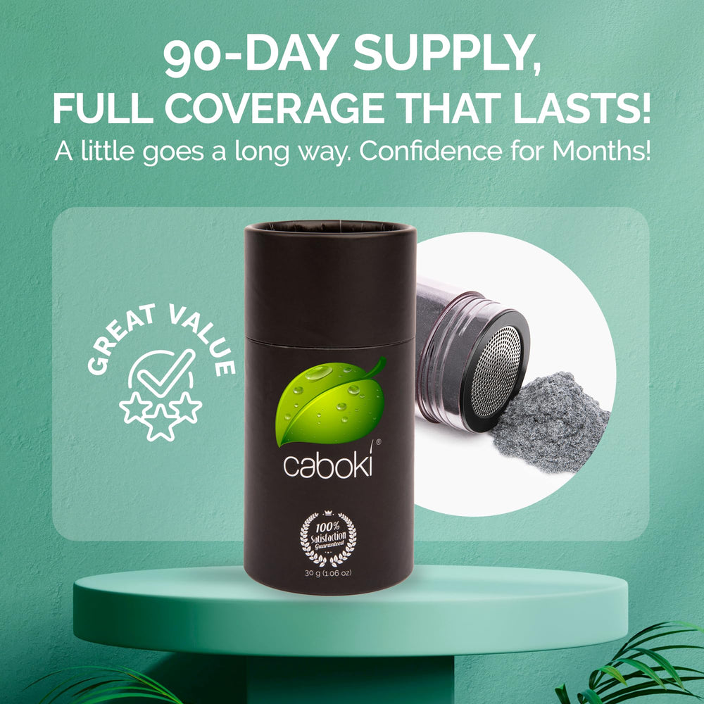 Caboki applicator bottle top view demonstrating easy dispensing