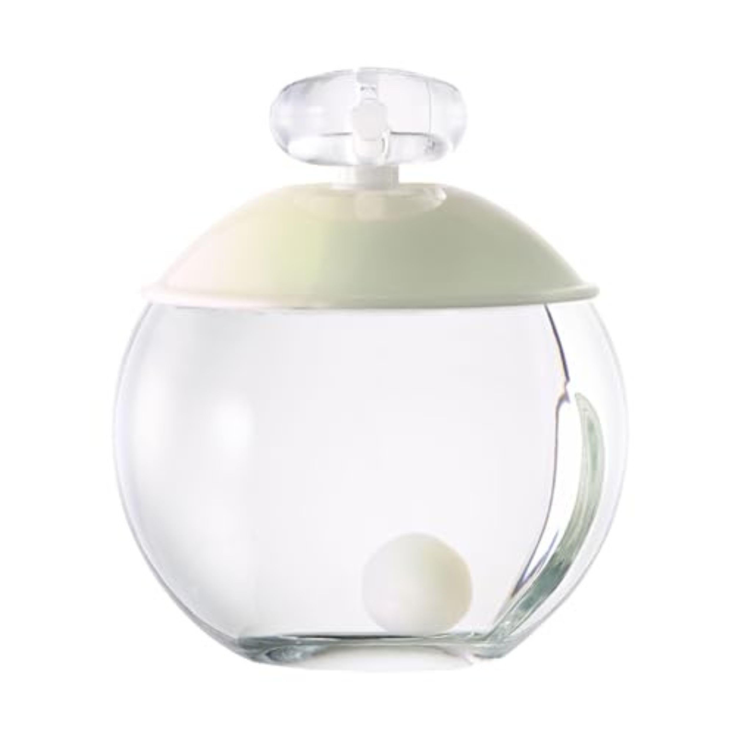 Cacharel Noa front view showing pearl bottle and elegant silhouette for refined display