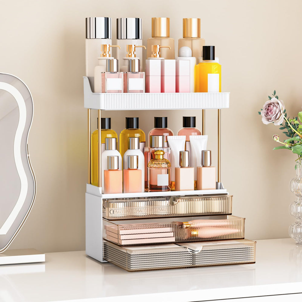 caktraie styled on bathroom vanity adding elegance while reducing clutter