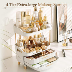 caktraie gold handle and top shelf detail adds elegant convenience