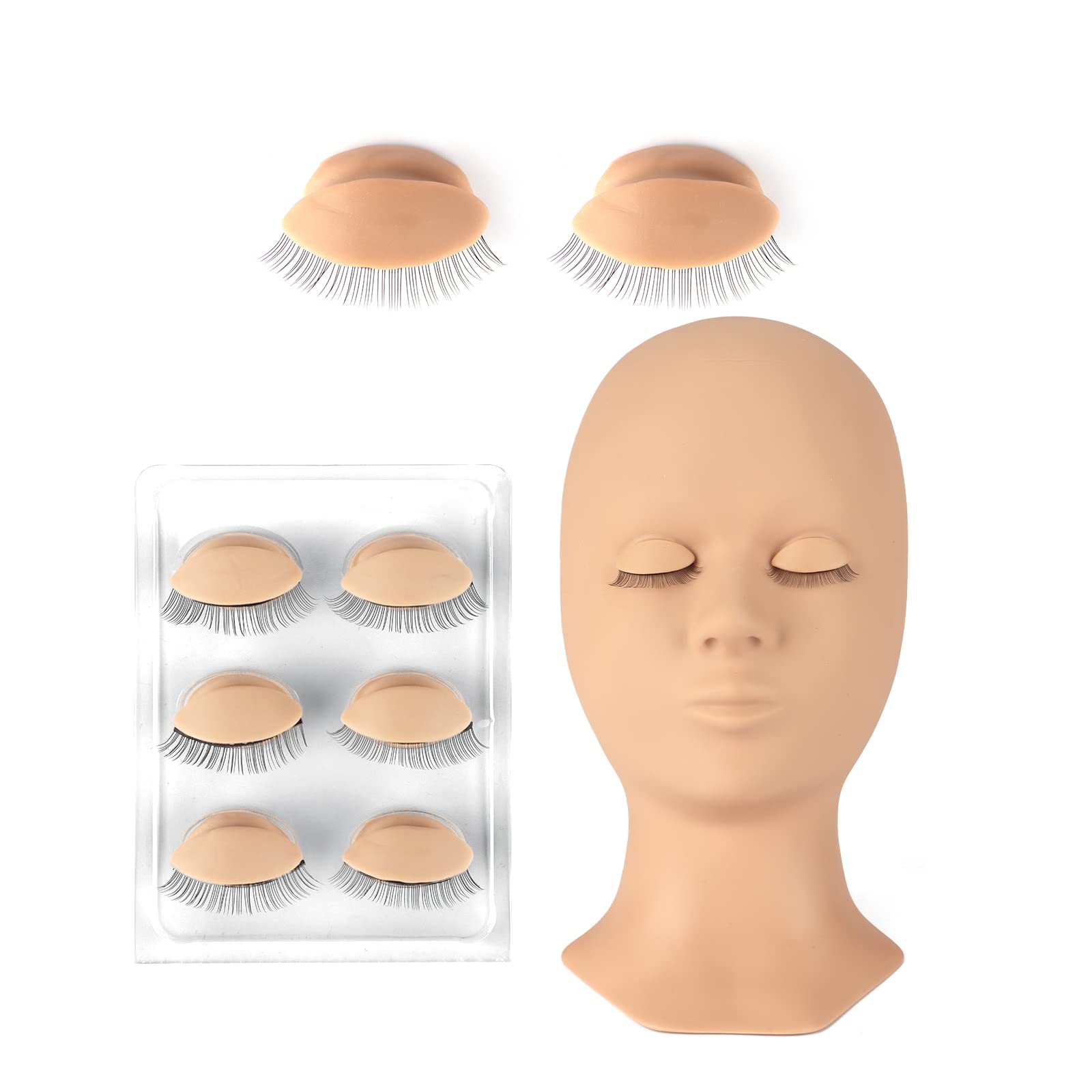 CALAILIS front view of mannequin head showing realistic skin texture and practice benefit