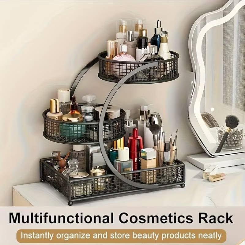 Calaytaly middle shelf arranged with skincare demonstrating tidy daily routine help