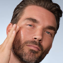 Caldera + Lab moisturizer texture close-up showing lightweight absorbent feel