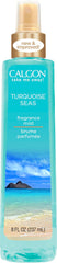 Calgon Turquoise Seas front bottle showing label and ocean-inspired design for fresh scent