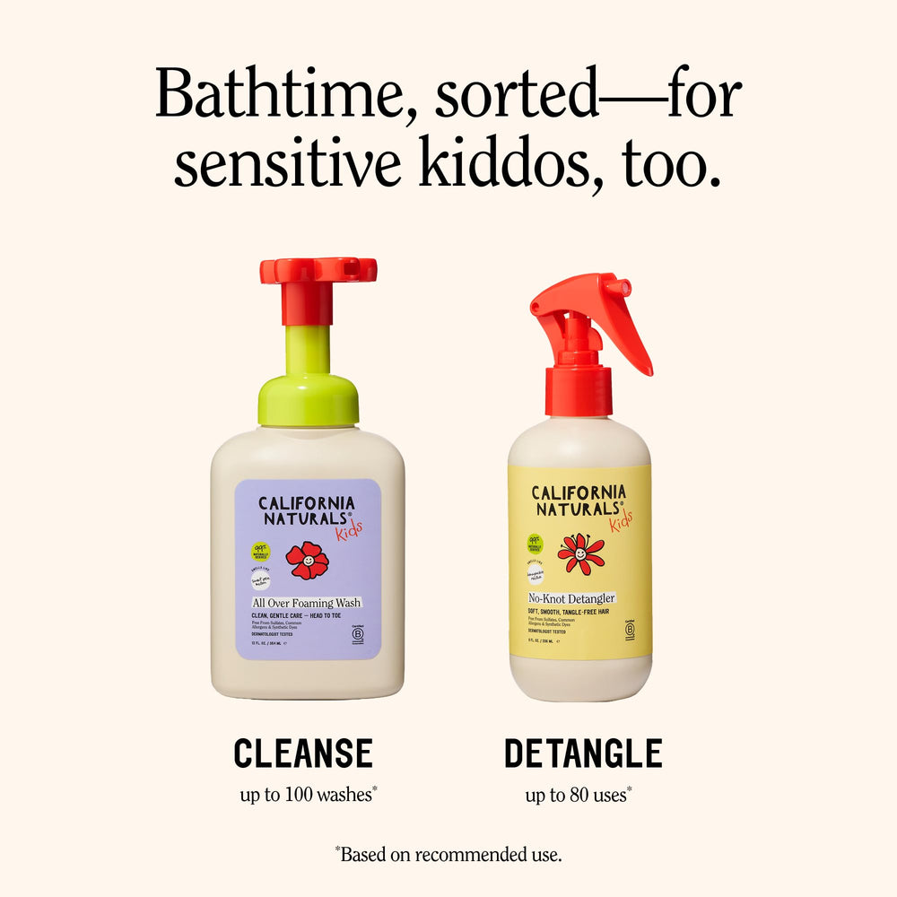 California Naturals aloe and vitamin B5 visuals implying soothing hydration