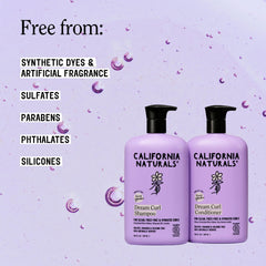 California Naturals conditioner texture pouring to show creamy hydration
