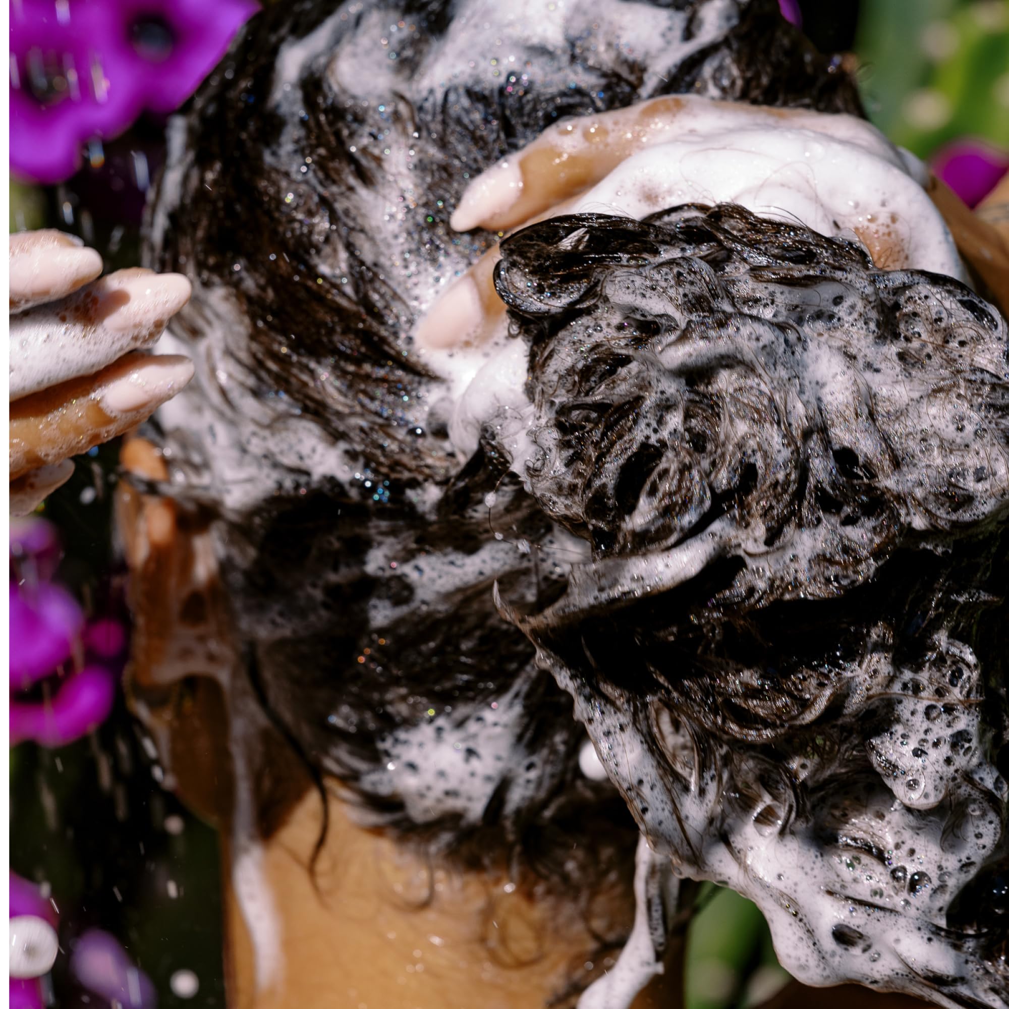 California Naturals detangled curly hair after use showing defined, frizz-reduced curls