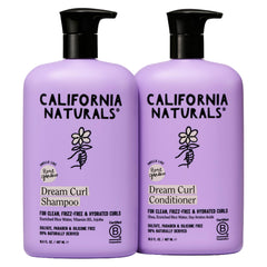 California Naturals front packaging of shampoo and conditioner showing set benefit