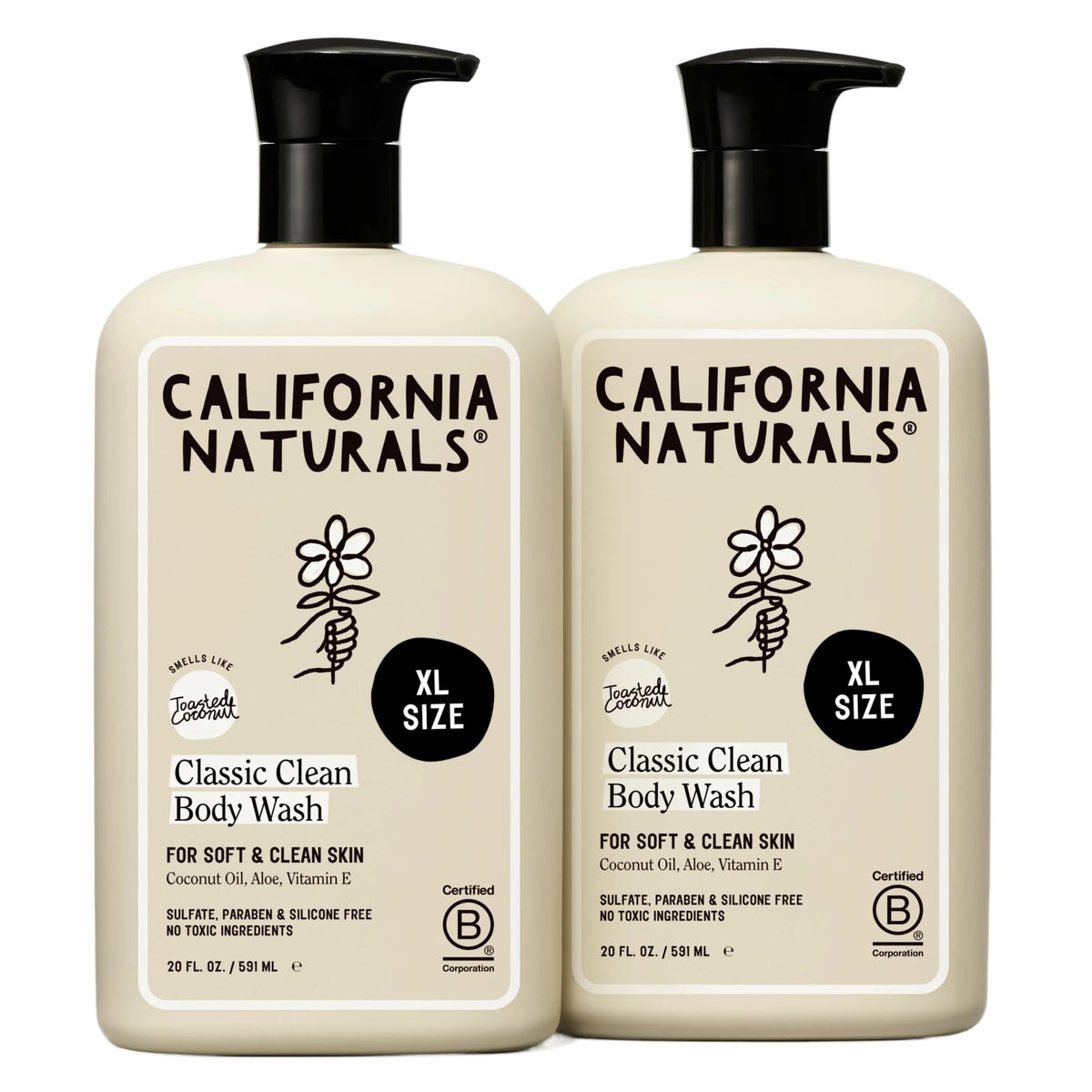 California Naturals front packaging showing toasted coconut scent and benefits