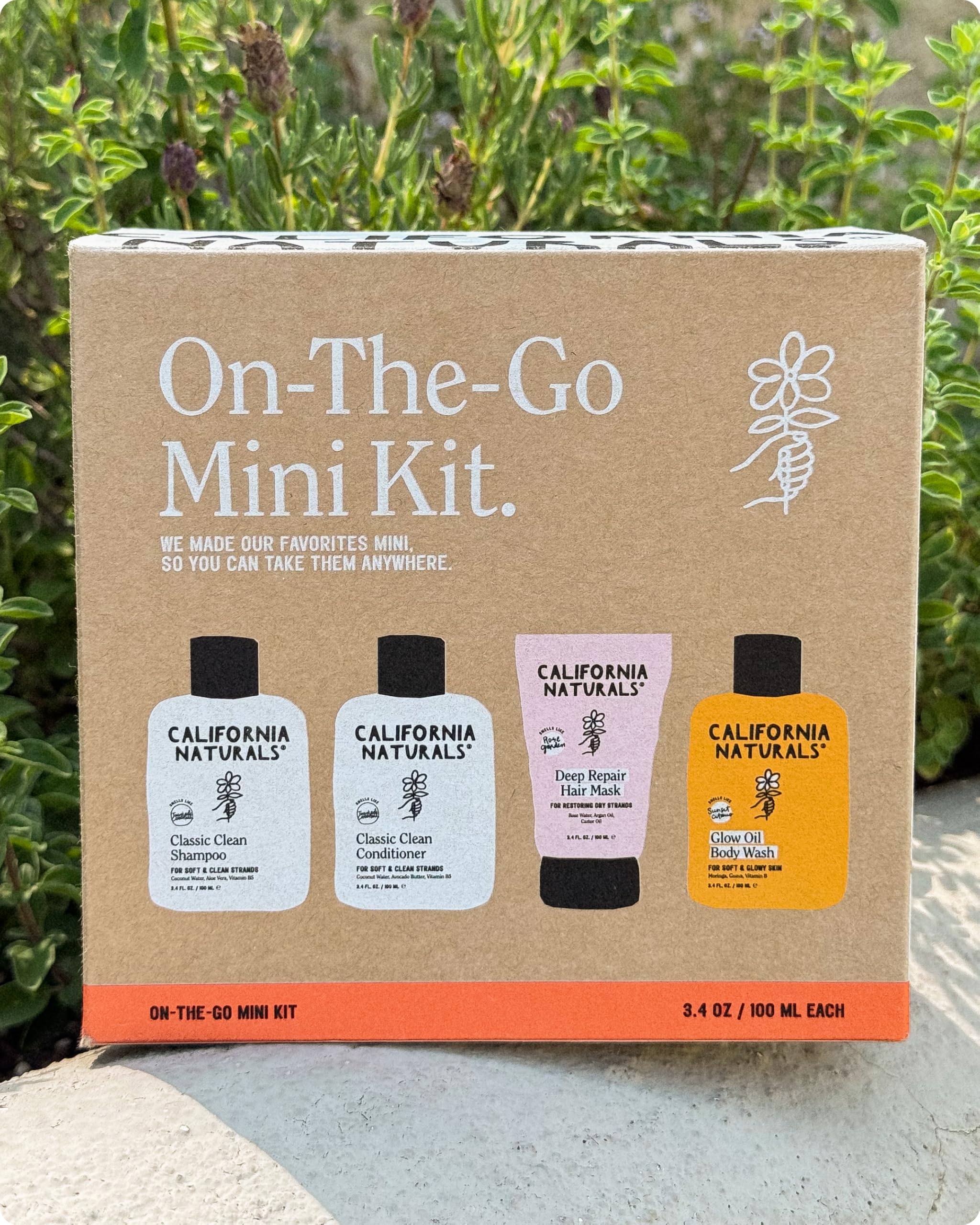 California Naturals label close-up showing vegan Leaping Bunny and B Corp certification