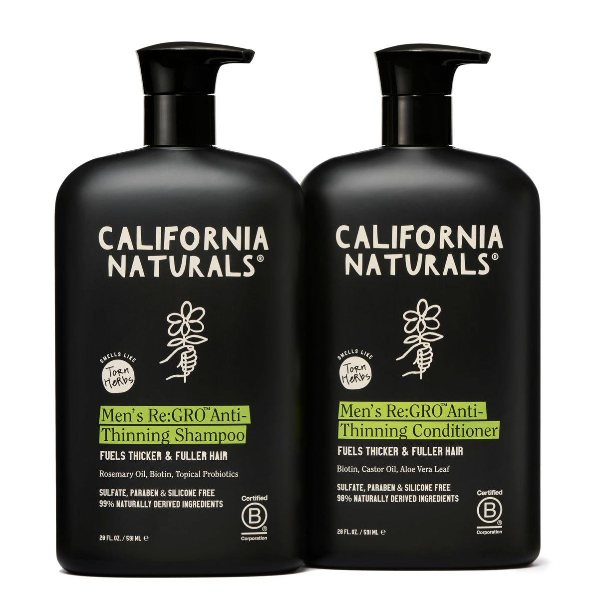 California Naturals front packaging showing set and benefits